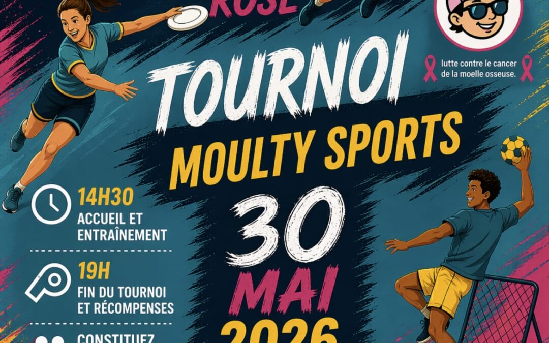 TOURNOI MOULTY SPORTS le 30 mai 2026 à BREM SUR MER